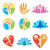 pic of fitness  - Set of yoga and fitness - JPG 