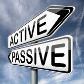 foto of time  - active or passive activity and passivity time for action act now dont sit still - JPG 
