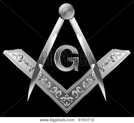 Picture Or Photo Of Masonic Square And Compass Vector Design Elements Illustration Freemason Website Templates