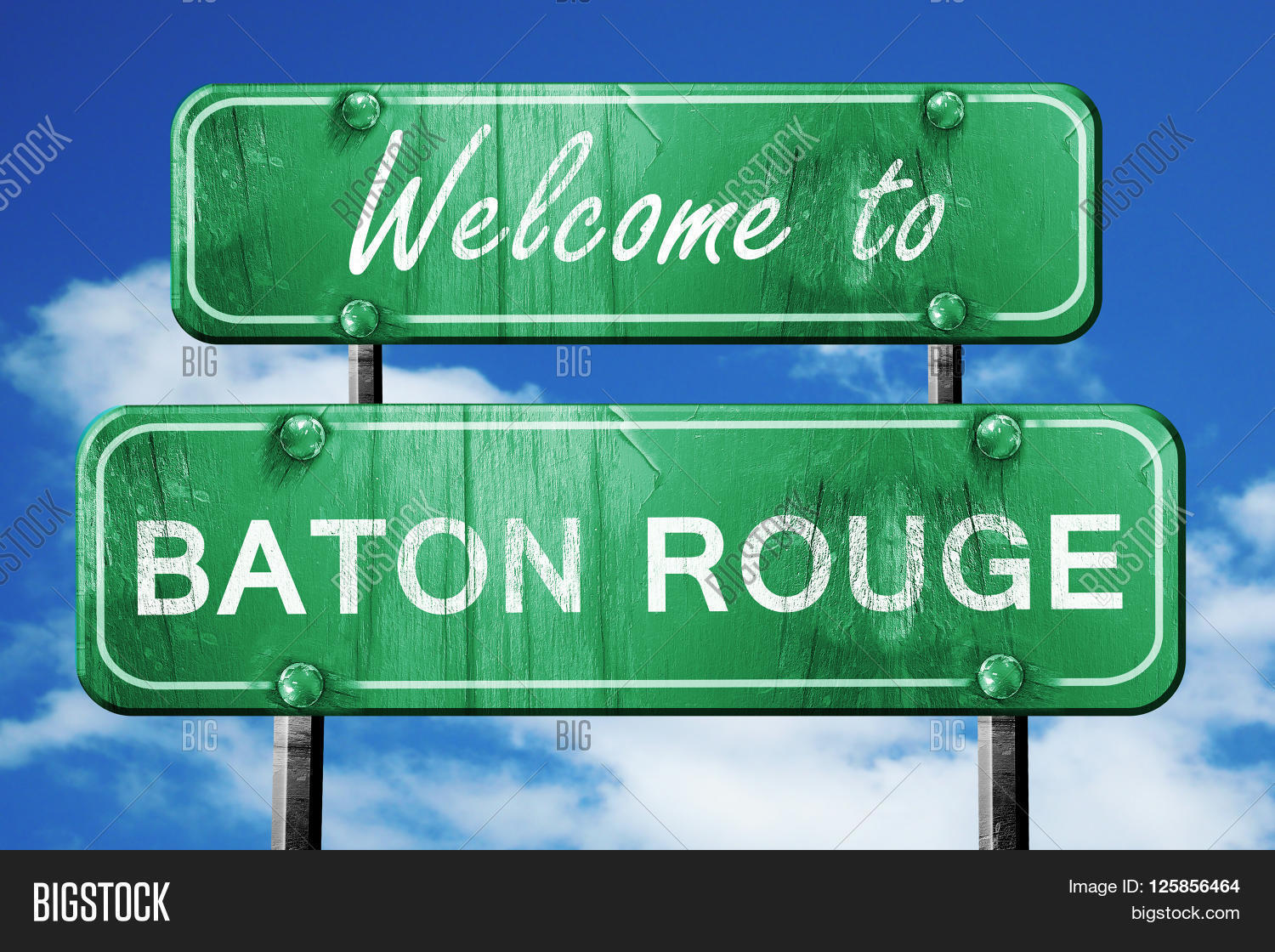 Baton Rouge Green Road Sign Image & Photo Bigstock
