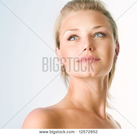 Picture or Photo of Beautiful Girl face.Perfect skin concept