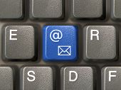 stock photo of e-mail  - computer keyboard  - JPG 