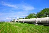 picture of industrial  - Industrial pipe with gas - JPG 