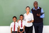 stock photo of group  - group of elementary school teachers and students - JPG 