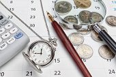 image of watch  - Office supplies and pocket watches - JPG 