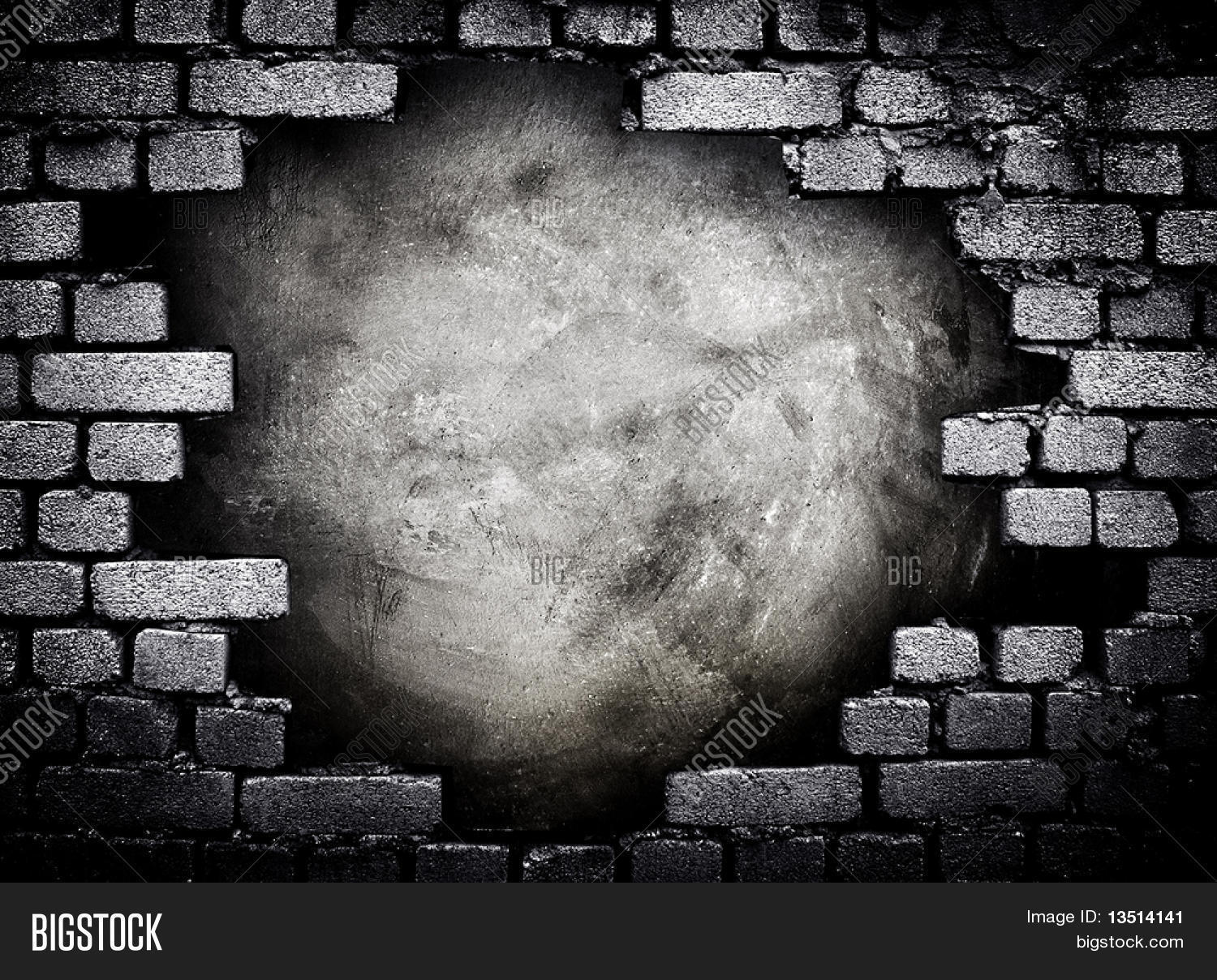 Hole Brick Wall Image & Photo Bigstock