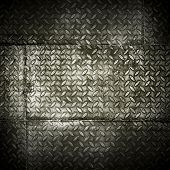 foto of industrial  - grunge diamond metal background - JPG 