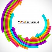 picture of leadership  - Colored arrows vector - JPG 