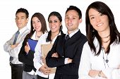 image of team  - business team lead by a young business woman - JPG 