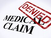 foto of medical doctors  - Medical Claim Denied Stamp Showing Unsuccessful Medical Reimbursement - JPG 