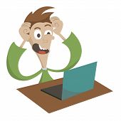 image of problem  - Problems with the computer at the young man - JPG 