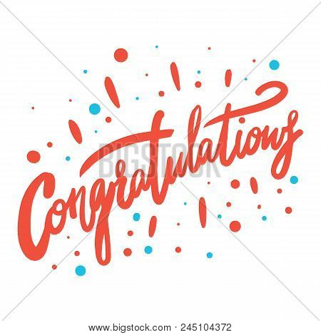 Congratulation Hand Penned Lettering For Congratulations Card, Greeting Card, Invitation, Poster An poster picture about Congratulations Card Printable identified as Congratulation Hand Composed Lettering For Congratulations Card, Greeting Card, Invitation, Poster An poster