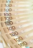 picture of money  - Canadian money background - JPG 