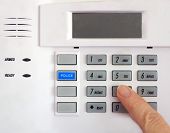 foto of security  - Close up image of a Security keypad - JPG 
