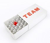 picture of team  - 3d team isolated on a white background - JPG 
