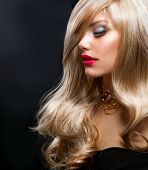stock photo of beauty  - Blond Hair - JPG 