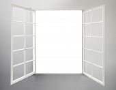 picture of windows  - Modern residential window open - JPG 