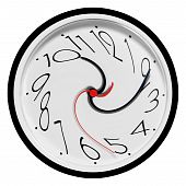 picture of time  - This is a great photo of a clock in a time warp - JPG 