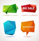 stock photo of edges  - Vector trendy crystal shapes - JPG 