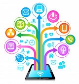 stock photo of communicate  - social network - JPG 