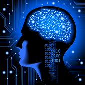 stock photo of science  - the concept of human thinking - JPG 