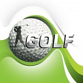 stock photo of golf  - Designed golf background with stylized shapes - JPG 