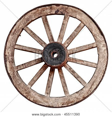 Old Wooden Wagon Wheels