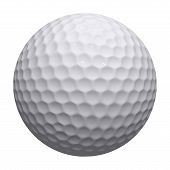 picture of golf  - 3d rendered illustration of a golf ball - JPG 