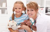 picture of health  - Little girl at the doctor - JPG 