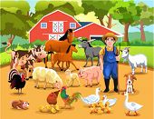 stock photo of animals  - farm animals - JPG 
