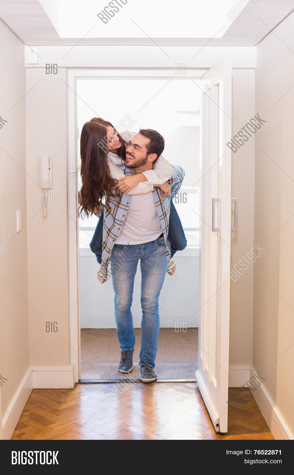 cute couple walking through
