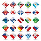 picture of world  - Vector set world flag icons 1 - JPG 