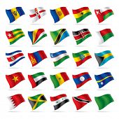 image of world  - Vector set of world flags 5 - JPG 