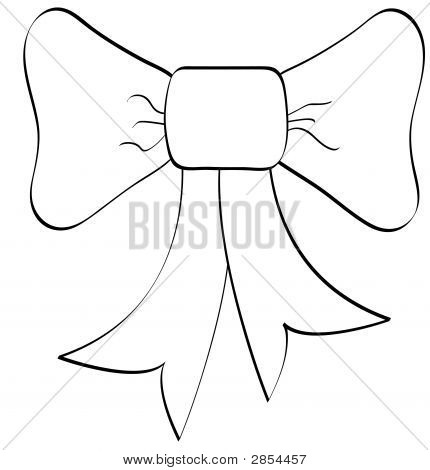 Bow Outline Stock Photo & Stock Images | Bigstock