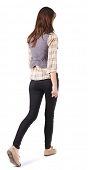 picture of people  - back view of going woman  - JPG 