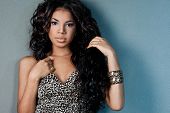 foto of wonder  - Sexy mulatto girl with long hair - JPG 