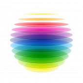 stock photo of sphere  - Rainbow sphere - JPG 