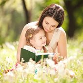 picture of education  - Mother with daughter in the park - JPG 