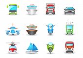 image of transportation  - Transport icons - JPG 