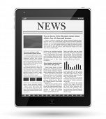 pic of newspaper  - News on tablet pc - JPG 