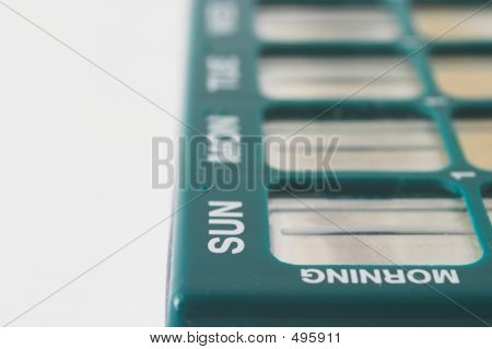 Stock photo : Daily Medicine Dose Organizer Pillbox