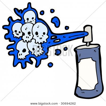 bote de spray de graffiti de dibujos animados Fotos stock e Imágenes ...