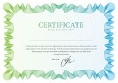 picture of illustration  - Vector pattern that is used in certificate - JPG 