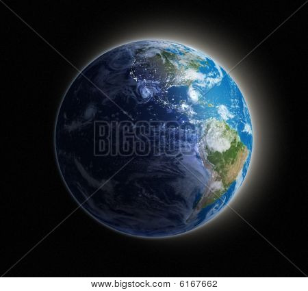 With feb texas at night over the world from space at night. With feb texas at night over