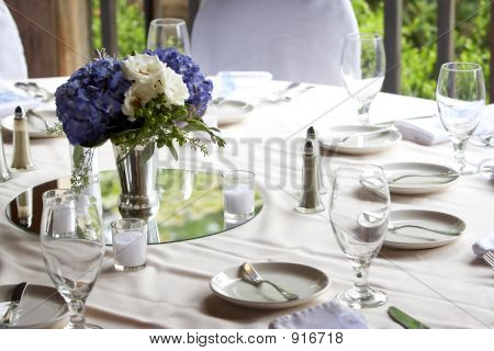 a table set