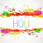 picture of religion  - vector colorful holi festival background - JPG 