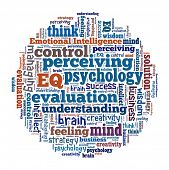 foto of intellect  - Emotional Intelligence in word collage - JPG 
