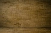 picture of interior  - A grungy woodgrain interior wall and floor with scratches and stains - JPG 