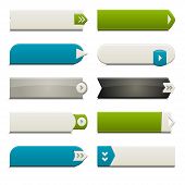 stock photo of web  - Ten call to action buttons with different styles and shapes - JPG 