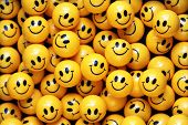 foto of meeting  - heap of yellow balls with smiley faces - JPG 